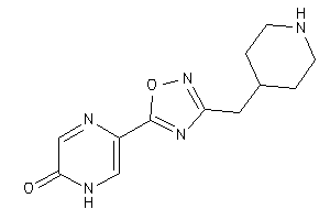 5-[3-(4-piperidylmethyl)-1,2,4-oxadiazol-5-yl]-1H-pyrazin-2-one