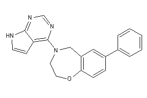 7-phenyl-4-(7H-pyrrolo[2,3-d]pyrimidin-4-yl)-3,5-dihydro-2H-1,4-benzoxazepine