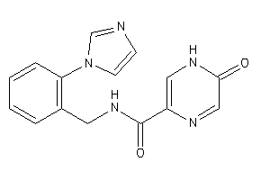 N-(2-imidazol-1-ylbenzyl)-6-keto-1H-pyrazine-3-carboxamide