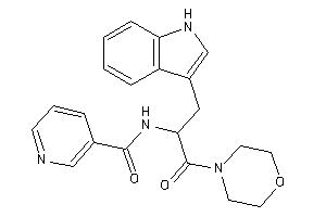 Image of N-[1-(1H-indol-3-ylmethyl)-2-keto-2-morpholino-ethyl]nicotinamide