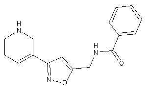 N-[[3-(1,2,3,6-tetrahydropyridin-5-yl)isoxazol-5-yl]methyl]benzamide