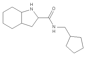 N-(cyclopentylmethyl)-2,3,3a,4,5,6,7,7a-octahydro-1H-indole-2-carboxamide