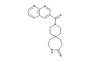 Image of 3-(1,8-naphthyridine-3-carbonyl)-3,10-diazaspiro[5.6]dodecan-9-one