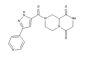 2-[3-(4-pyridyl)-1H-pyrazole-5-carbonyl]-1,3,4,7,8,9a-hexahydropyrazino[1,2-a]pyrazine-6,9-quinone