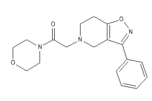 Image of 1-morpholino-2-(3-phenyl-6,7-dihydro-4H-isoxazolo[4,5-c]pyridin-5-yl)ethanone