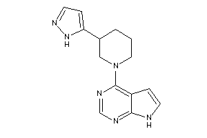 Image of 4-[3-(1H-pyrazol-5-yl)piperidino]-7H-pyrrolo[2,3-d]pyrimidine