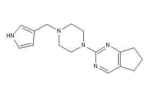 2-[4-(1H-pyrrol-3-ylmethyl)piperazino]-6,7-dihydro-5H-cyclopenta[d]pyrimidine