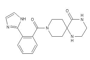 9-[2-(1H-imidazol-2-yl)benzoyl]-1,4,9-triazaspiro[5.5]undecan-5-one