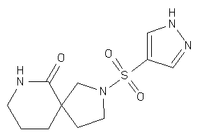 2-(1H-pyrazol-4-ylsulfonyl)-2,9-diazaspiro[4.5]decan-10-one