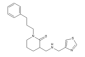 1-(3-phenylpropyl)-3-[(thiazol-4-ylmethylamino)methyl]-2-piperidone