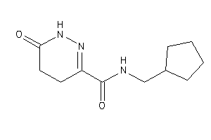 N-(cyclopentylmethyl)-6-keto-4,5-dihydro-1H-pyridazine-3-carboxamide