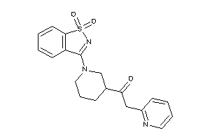 1-[1-(1,1-diketo-1,2-benzothiazol-3-yl)-3-piperidyl]-2-(2-pyridyl)ethanone