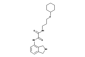 N-[3-(cyclohexoxy)propyl]-N'-isoindolin-4-yl-oxamide