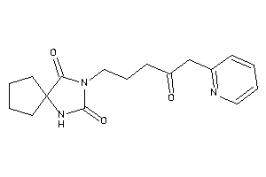 3-[4-keto-5-(2-pyridyl)pentyl]-1,3-diazaspiro[4.4]nonane-2,4-quinone