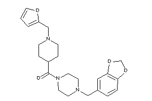 Image of [1-(2-furfuryl)-4-piperidyl]-(4-piperonylpiperazino)methanone