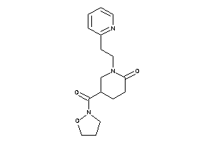 Image of 5-(isoxazolidine-2-carbonyl)-1-[2-(2-pyridyl)ethyl]-2-piperidone