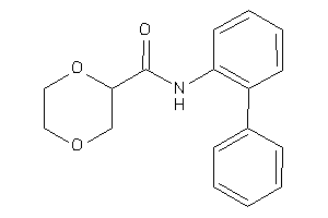 N-(2-phenylphenyl)-1,4-dioxane-2-carboxamide