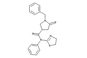 1-benzyl-5-keto-N-phenyl-N-(2-thiazolin-2-yl)pyrrolidine-3-carboxamide