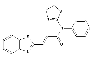 3-(1,3-benzothiazol-2-yl)-N-phenyl-N-(2-thiazolin-2-yl)acrylamide