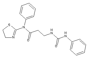 N-phenyl-3-(phenylcarbamoylamino)-N-(2-thiazolin-2-yl)propionamide