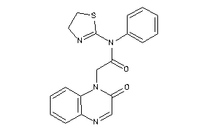 2-(2-ketoquinoxalin-1-yl)-N-phenyl-N-(2-thiazolin-2-yl)acetamide