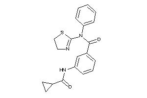 3-(cyclopropanecarbonylamino)-N-phenyl-N-(2-thiazolin-2-yl)benzamide