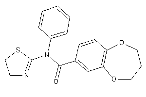 N-phenyl-N-(2-thiazolin-2-yl)-3,4-dihydro-2H-1,5-benzodioxepine-7-carboxamide