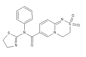 2,2-diketo-N-phenyl-N-(2-thiazolin-2-yl)-3,4-dihydropyrido[2,1-c][1,2,4]thiadiazine-7-carboxamide