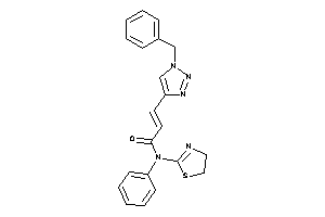 3-(1-benzyltriazol-4-yl)-N-phenyl-N-(2-thiazolin-2-yl)acrylamide