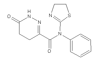 6-keto-N-phenyl-N-(2-thiazolin-2-yl)-4,5-dihydro-1H-pyridazine-3-carboxamide