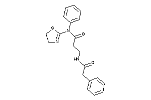 N-phenyl-3-[(2-phenylacetyl)amino]-N-(2-thiazolin-2-yl)propionamide