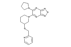 5-[3-(2-pyridylmethoxy)piperidino]-6-pyrrolidino-furazano[3,4-b]pyrazine