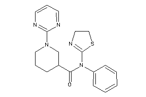 N-phenyl-1-(2-pyrimidyl)-N-(2-thiazolin-2-yl)nipecotamide