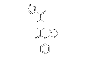 1-(3-furoyl)-N-phenyl-N-(2-thiazolin-2-yl)isonipecotamide