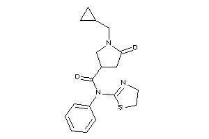 1-(cyclopropylmethyl)-5-keto-N-phenyl-N-(2-thiazolin-2-yl)pyrrolidine-3-carboxamide