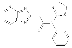 N-phenyl-N-(2-thiazolin-2-yl)-2-([1,2,4]triazolo[1,5-a]pyrimidin-2-yl)acetamide