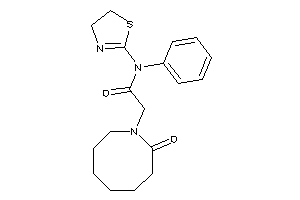 Image of 2-(2-ketoazocan-1-yl)-N-phenyl-N-(2-thiazolin-2-yl)acetamide