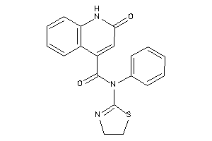 2-keto-N-phenyl-N-(2-thiazolin-2-yl)-1H-quinoline-4-carboxamide