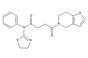 4-(6,7-dihydro-4H-thieno[3,2-c]pyridin-5-yl)-4-keto-N-phenyl-N-(2-thiazolin-2-yl)butyramide