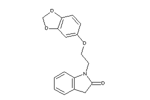 1-[2-(1,3-benzodioxol-5-yloxy)ethyl]oxindole