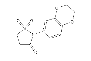 2-(2,3-dihydro-1,4-benzodioxin-6-yl)-1,1-diketo-1,2-thiazolidin-3-one