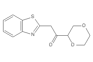 2-(1,3-benzothiazol-2-yl)-1-(1,4-dioxan-2-yl)ethanone