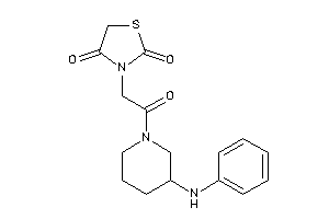 3-[2-(3-anilinopiperidino)-2-keto-ethyl]thiazolidine-2,4-quinone