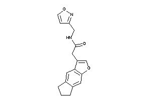 2-(6,7-dihydro-5H-cyclopenta[f]benzofuran-3-yl)-N-(isoxazol-3-ylmethyl)acetamide