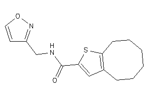 N-(isoxazol-3-ylmethyl)-4,5,6,7,8,9-hexahydrocycloocta[b]thiophene-2-carboxamide