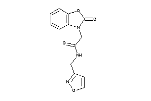 N-(isoxazol-3-ylmethyl)-2-(2-keto-1,3-benzoxazol-3-yl)acetamide