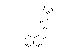 N-(isoxazol-3-ylmethyl)-2-(2-ketoquinoxalin-1-yl)acetamide