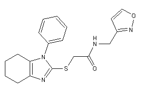 N-(isoxazol-3-ylmethyl)-2-[(1-phenyl-4,5,6,7-tetrahydrobenzimidazol-2-yl)thio]acetamide