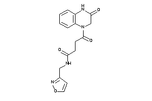 N-(isoxazol-3-ylmethyl)-4-keto-4-(3-keto-2,4-dihydroquinoxalin-1-yl)butyramide