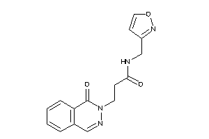 N-(isoxazol-3-ylmethyl)-3-(1-ketophthalazin-2-yl)propionamide